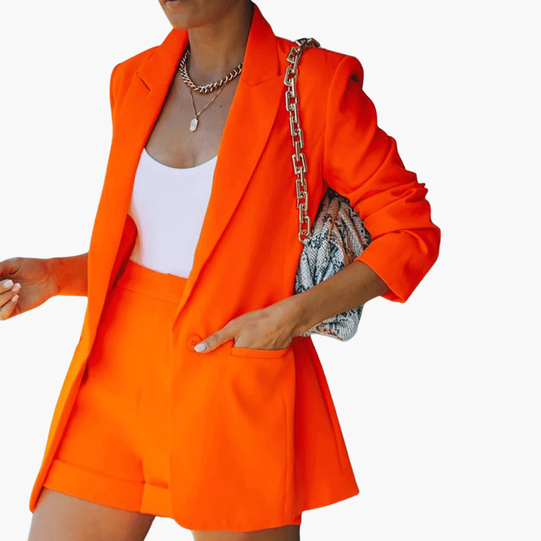 Edith | Sommer-Blazer und kurze Hose Set