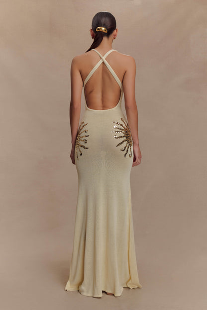 Ellington Strick-Maxikleid mit Pailletten