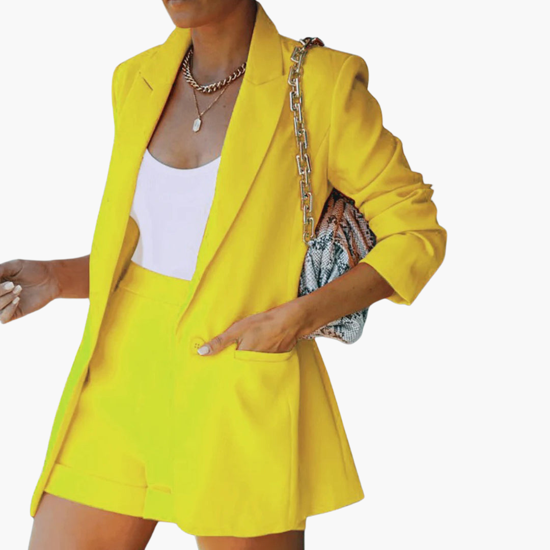 Edith | Sommer-Blazer und kurze Hose Set