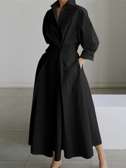 Damen Abendkleid Mit Stehkragen | Midi