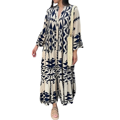 Haylee - Langes bequemes Kleid aus Polyester