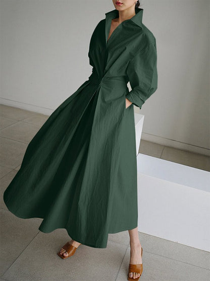 Damen Abendkleid Mit Stehkragen | Midi