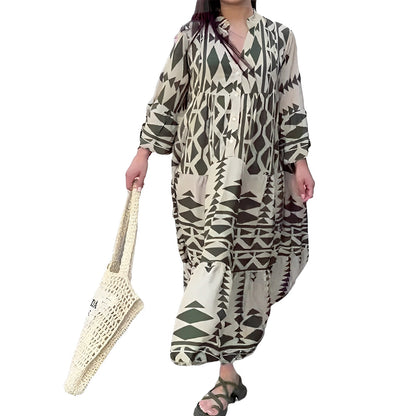 Haylee - Langes bequemes Kleid aus Polyester
