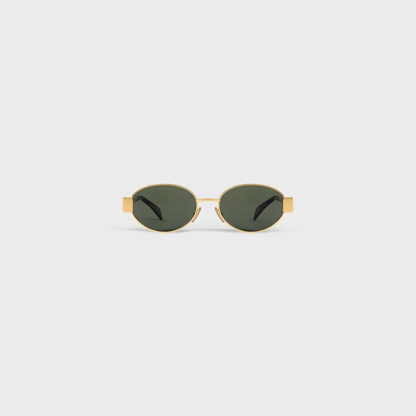 Oval Sonnenbrille mit Triomphe-Detail