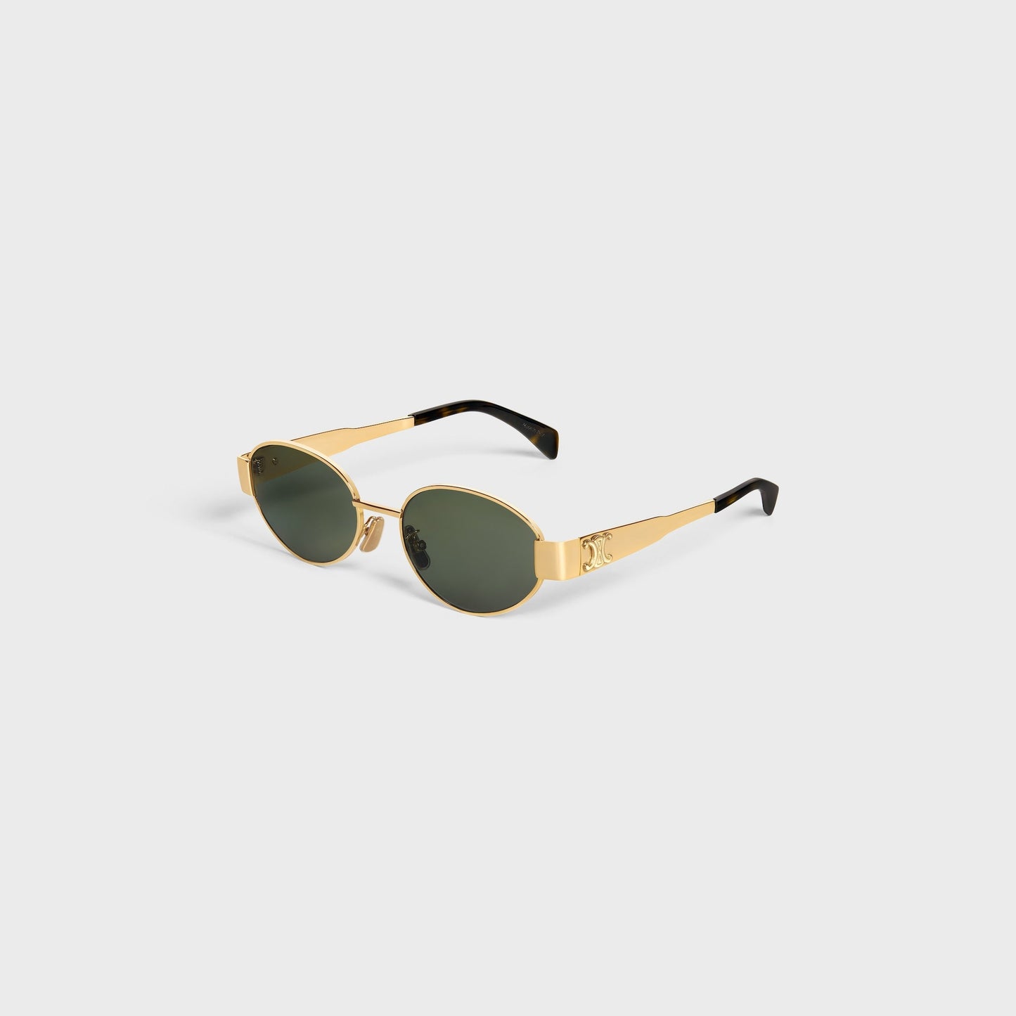 Oval Sonnenbrille mit Triomphe-Detail