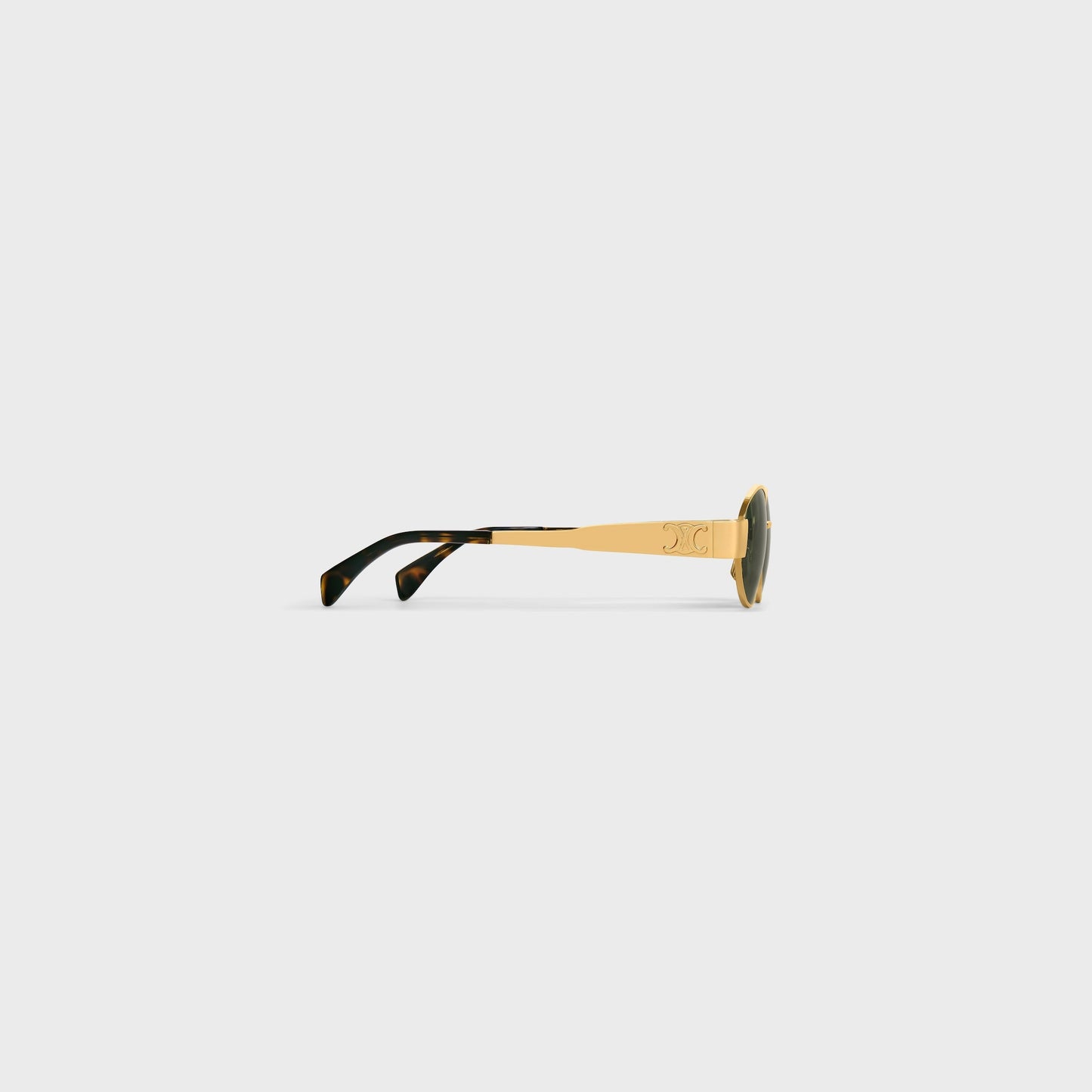 Oval Sonnenbrille mit Triomphe-Detail