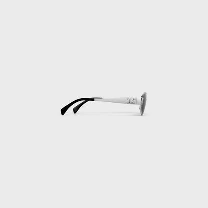 Oval Sonnenbrille mit Triomphe-Detail