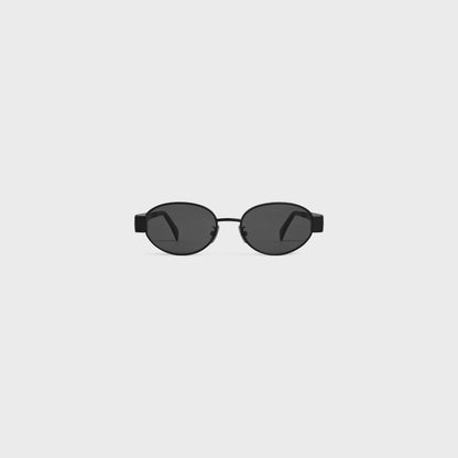 Oval Sonnenbrille mit Triomphe-Detail