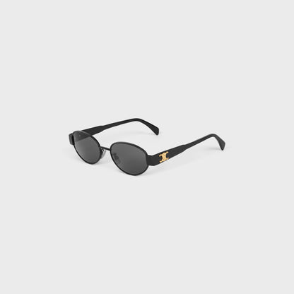 Oval Sonnenbrille mit Triomphe-Detail