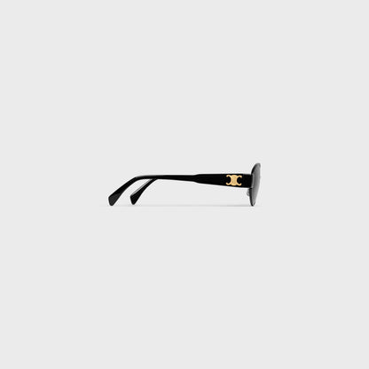 Oval Sonnenbrille mit Triomphe-Detail