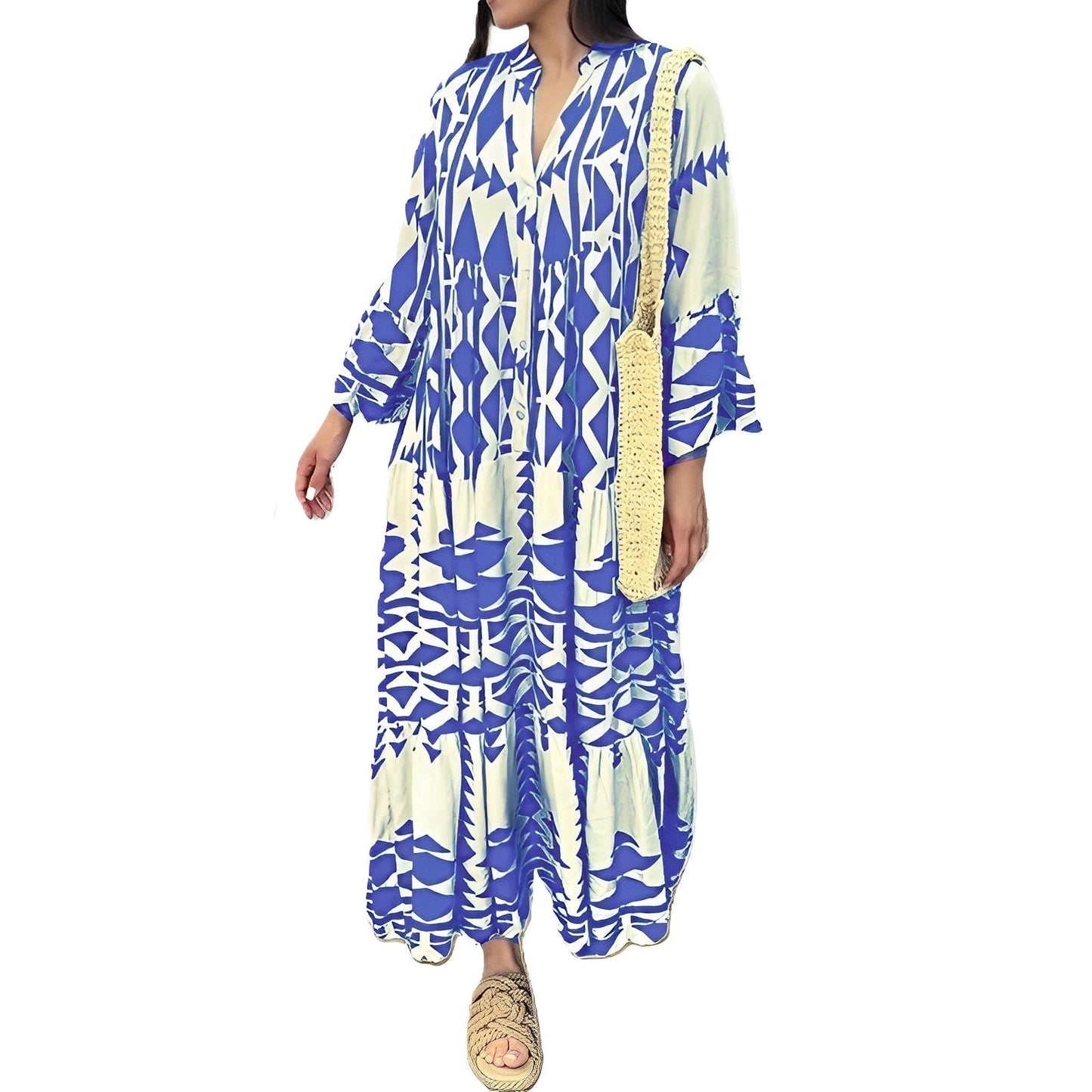 Haylee - Langes bequemes Kleid aus Polyester