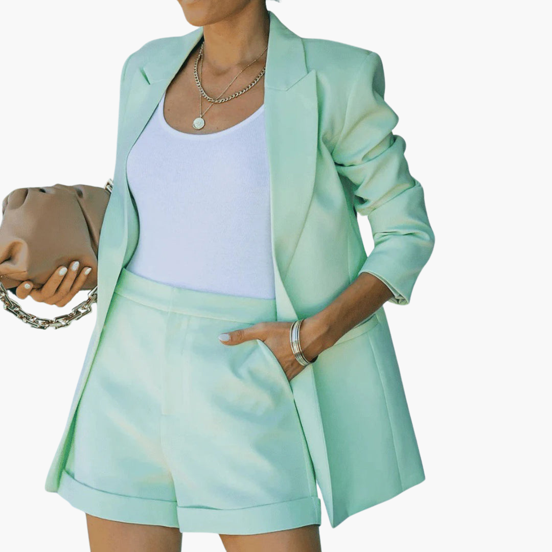 Edith | Sommer-Blazer und kurze Hose Set
