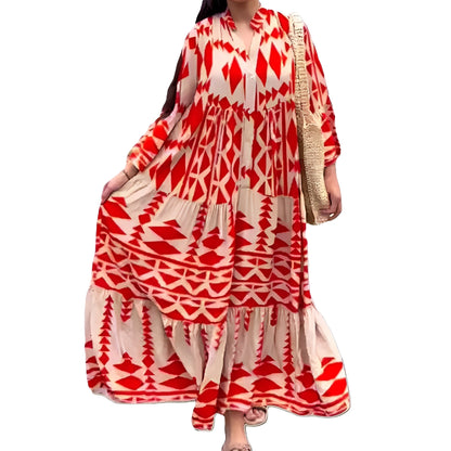 Haylee - Langes bequemes Kleid aus Polyester