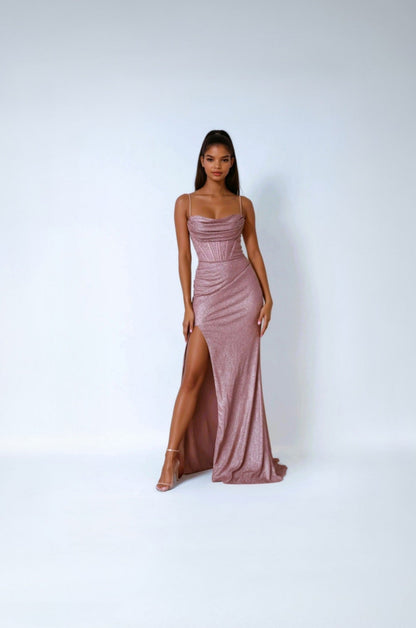 Eva | Romantisches Kleid mit Pailletten und Korsett