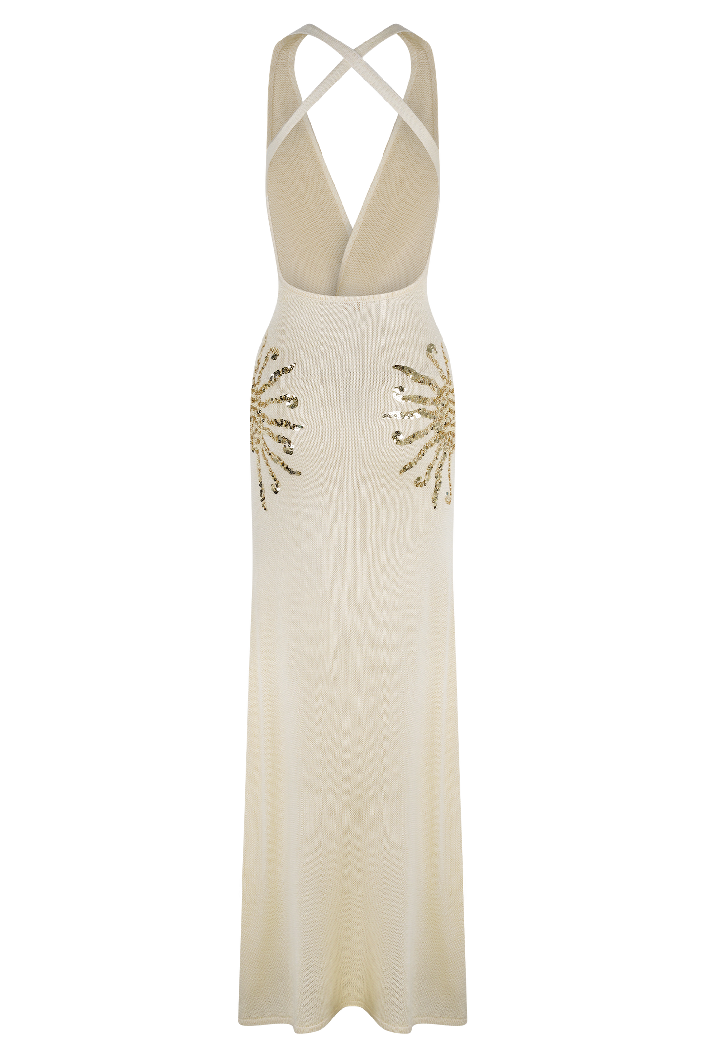 Ellington Strick-Maxikleid mit Pailletten