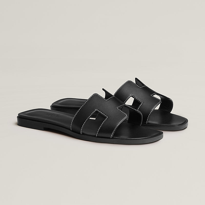 Elegante H-Cut Slide-Sandalen in Weiß