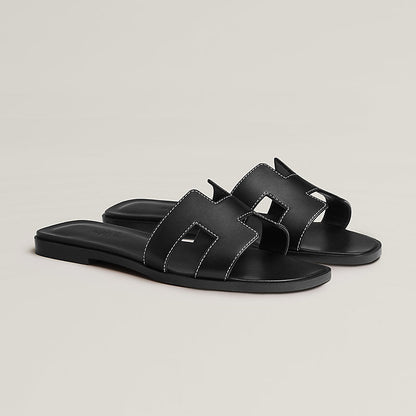 Elegante H-Cut Slide-Sandalen in Weiß