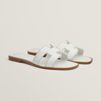 Elegante H-Cut Slide-Sandalen in Weiß