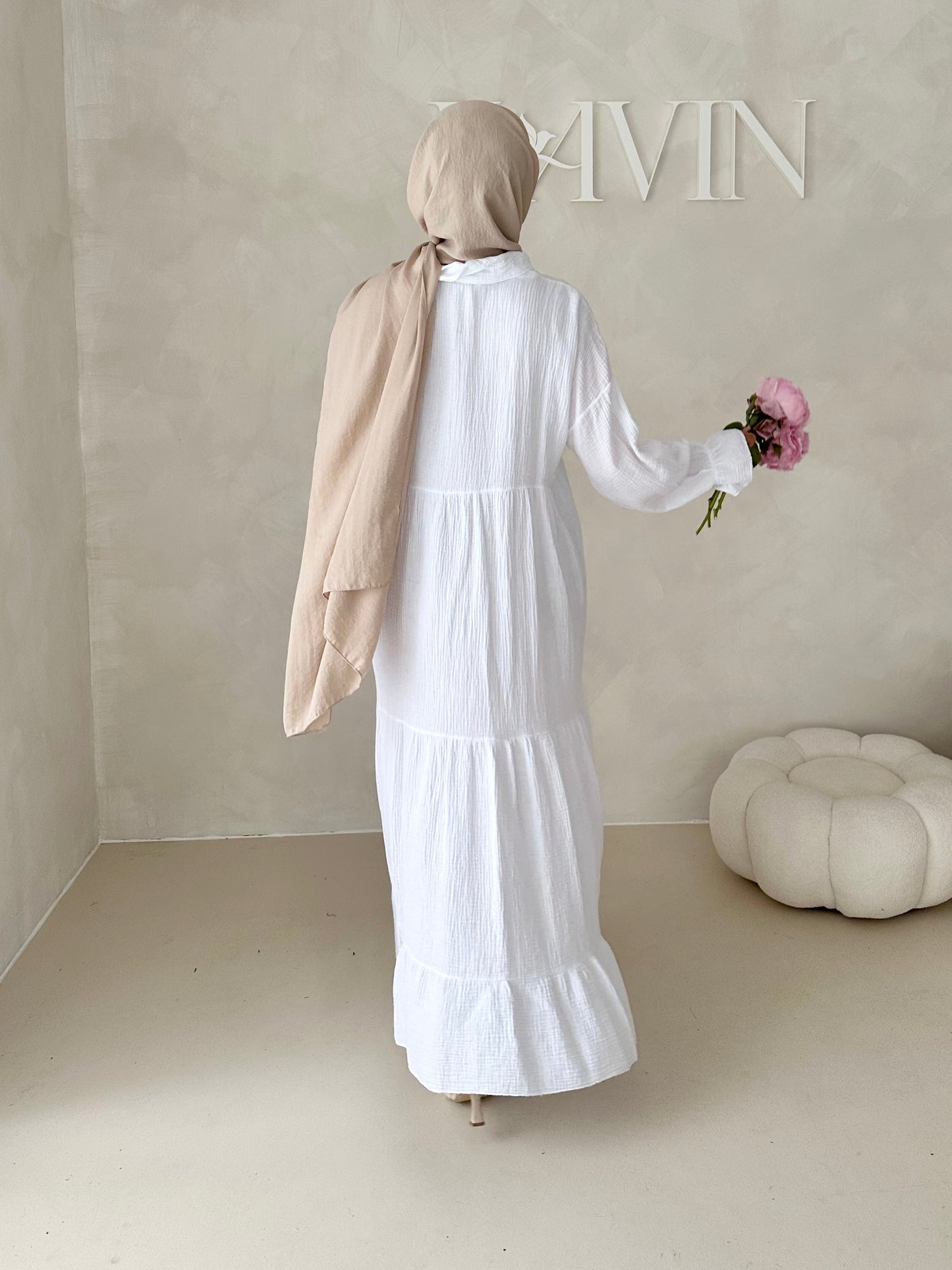 Musselin Boho Kleid