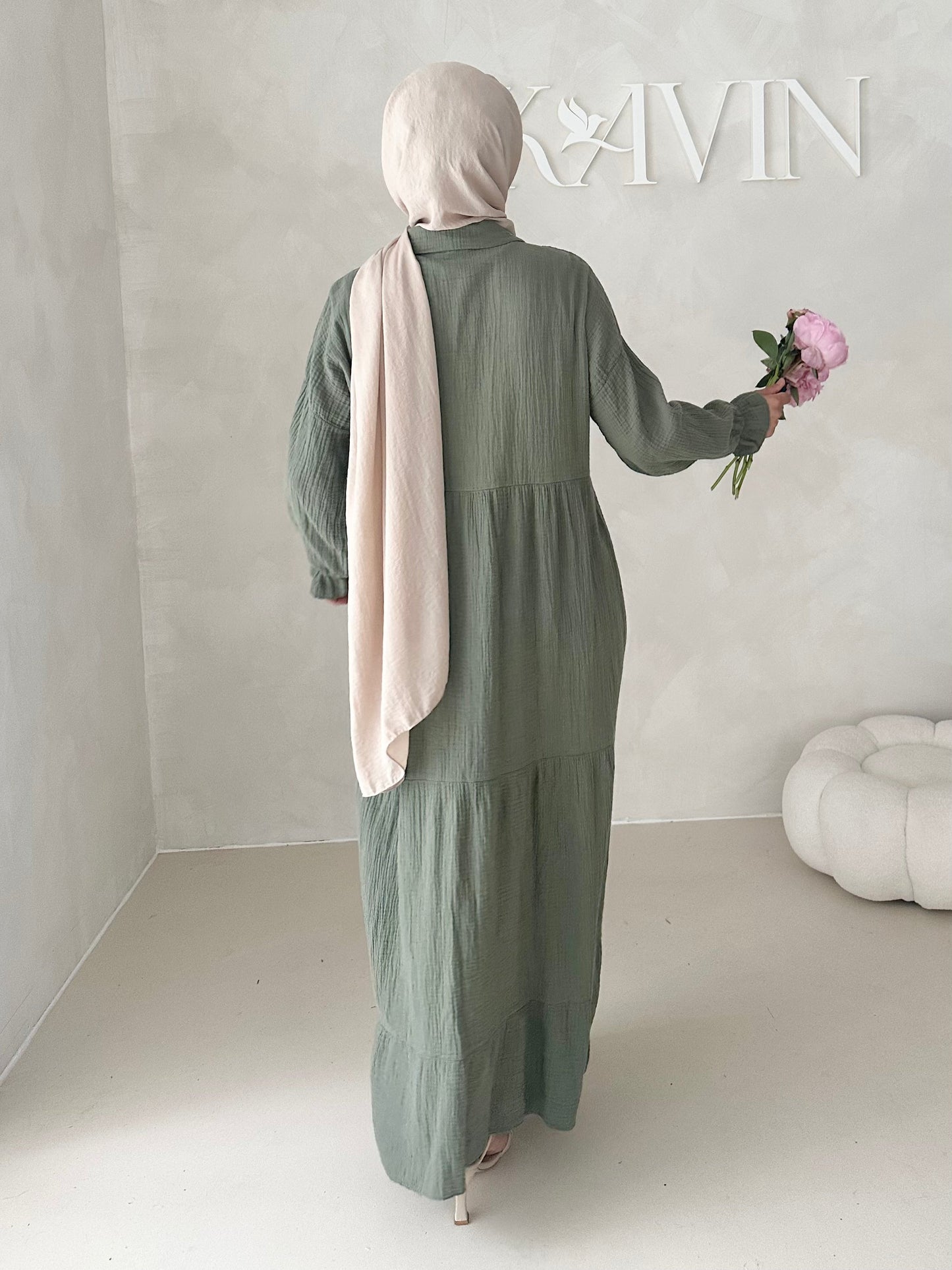 Musselin Boho Kleid