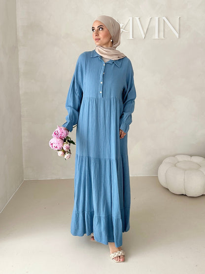 Musselin Boho Kleid