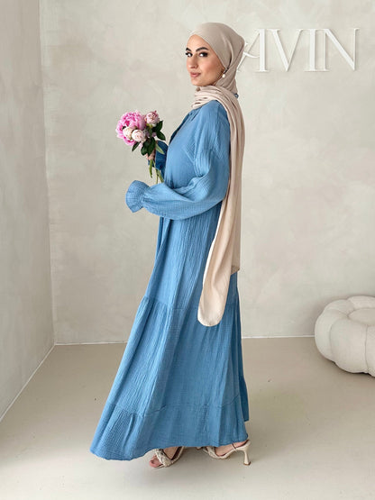 Musselin Boho Kleid