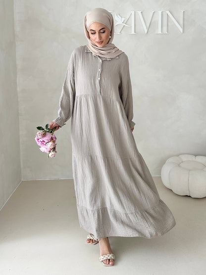 Musselin Boho Kleid