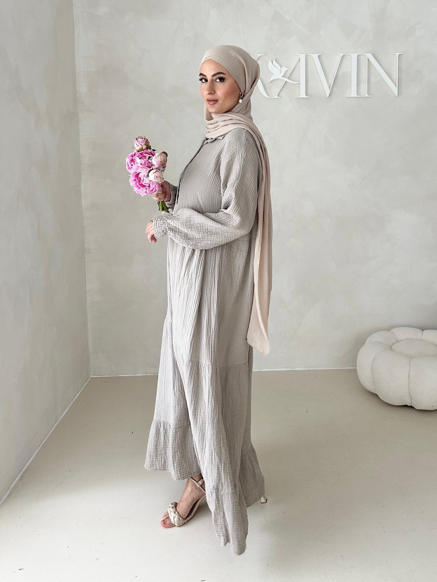 Musselin Boho Kleid