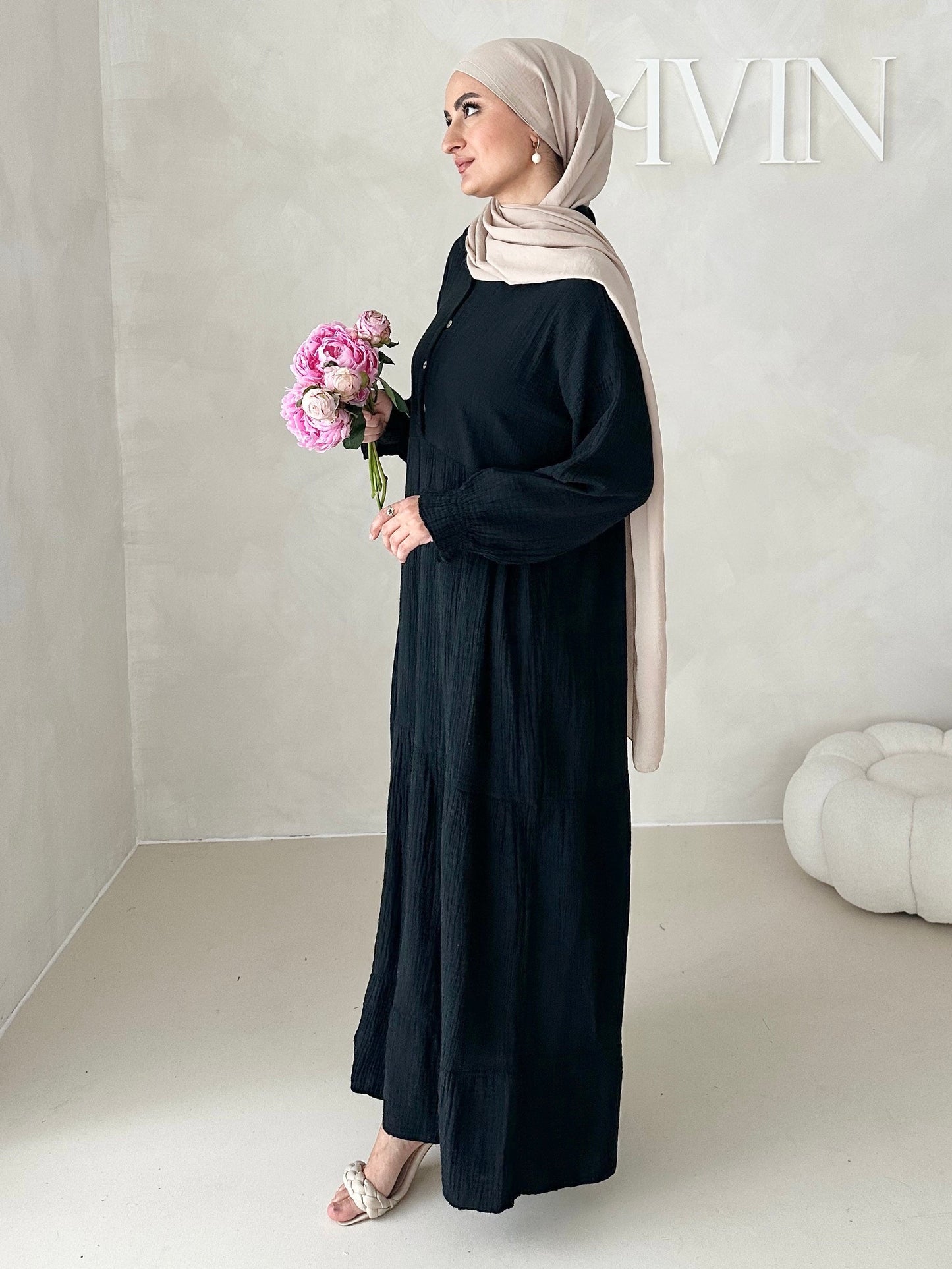 Musselin Boho Kleid