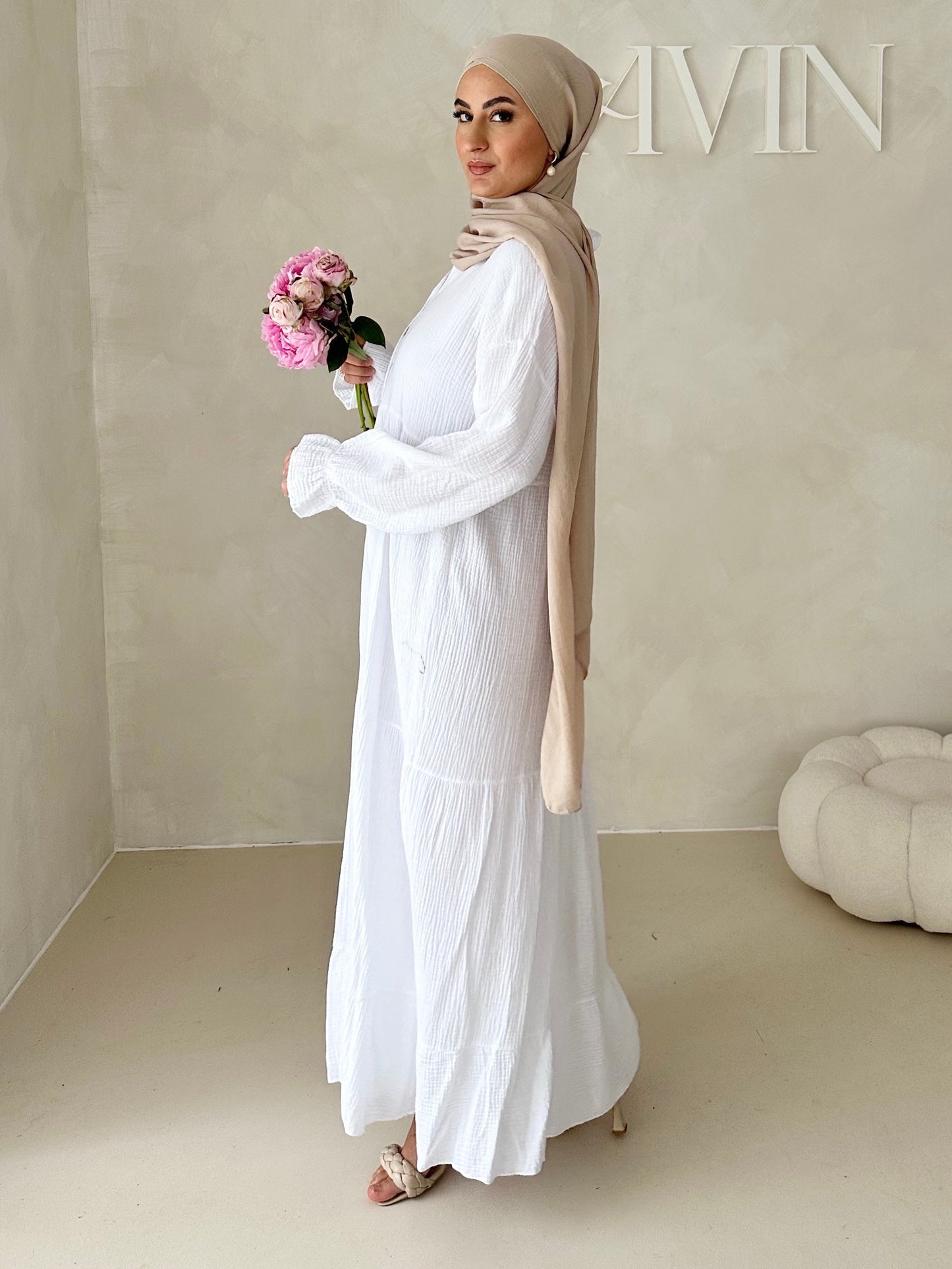 Musselin Boho Kleid