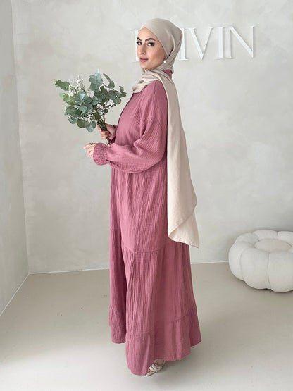 Musselin Boho Kleid