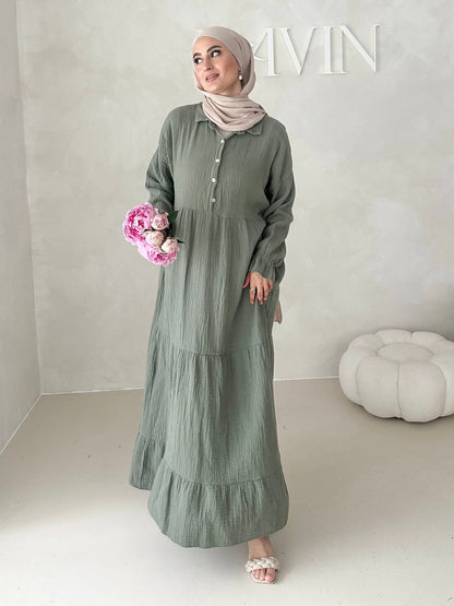 Musselin Boho Kleid
