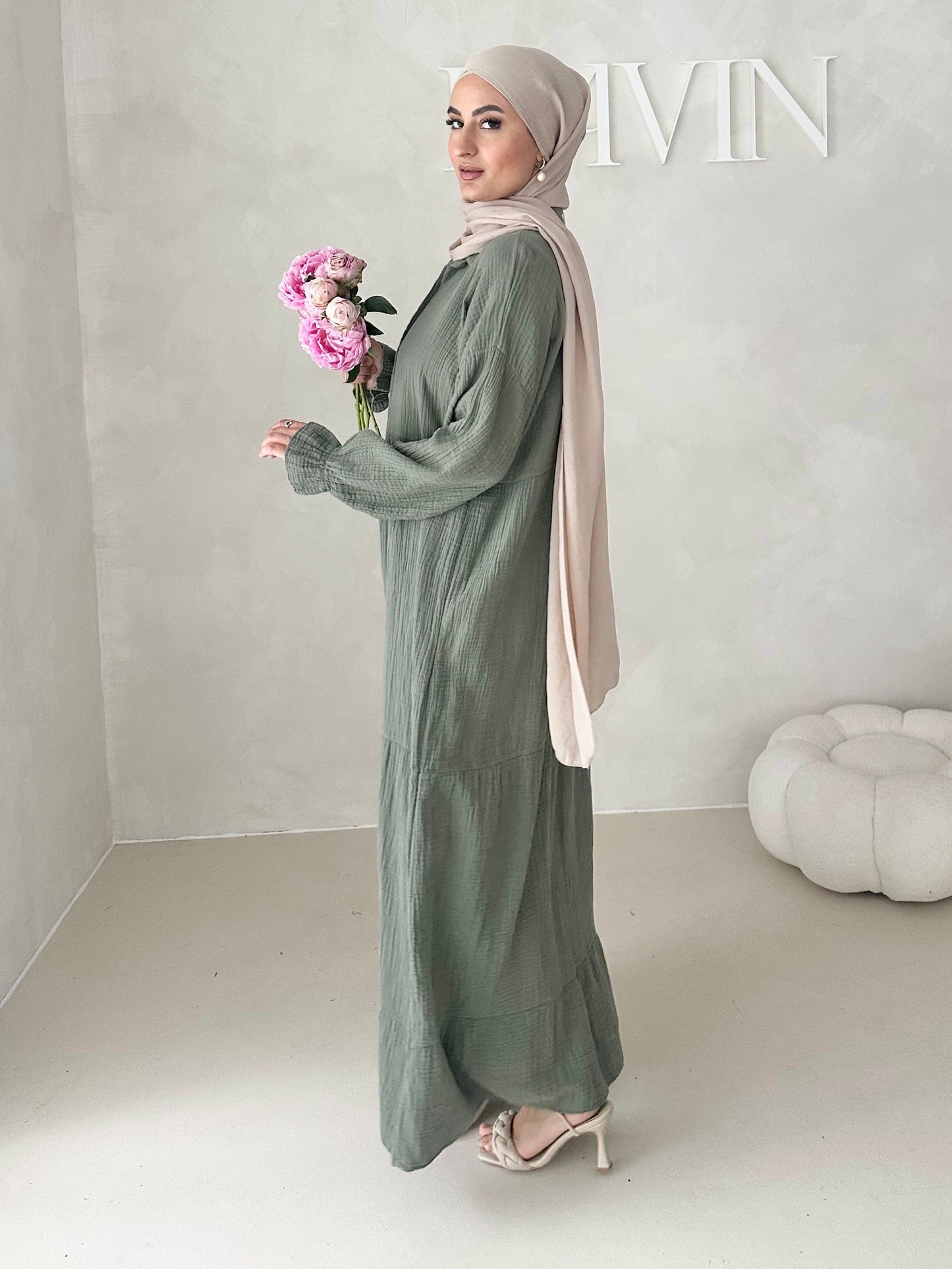 Musselin Boho Kleid