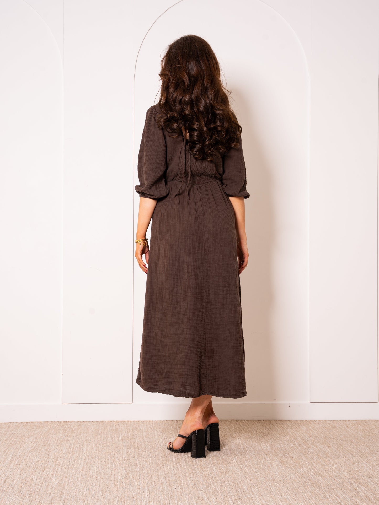 Musselin Midikleid Milos