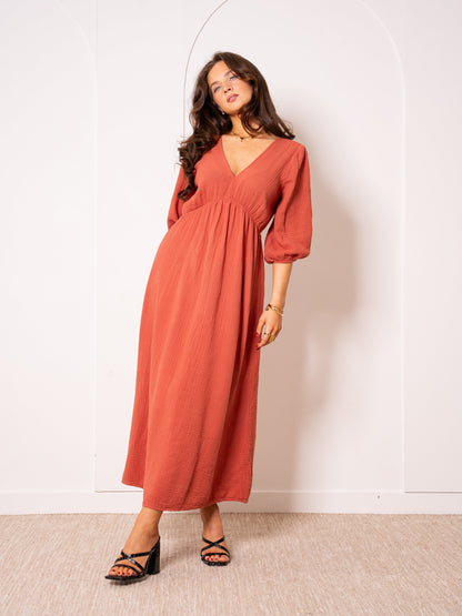 Musselin Midikleid Milos