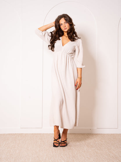 Musselin Midikleid Milos