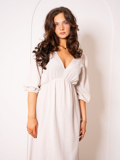 Musselin Midikleid Milos