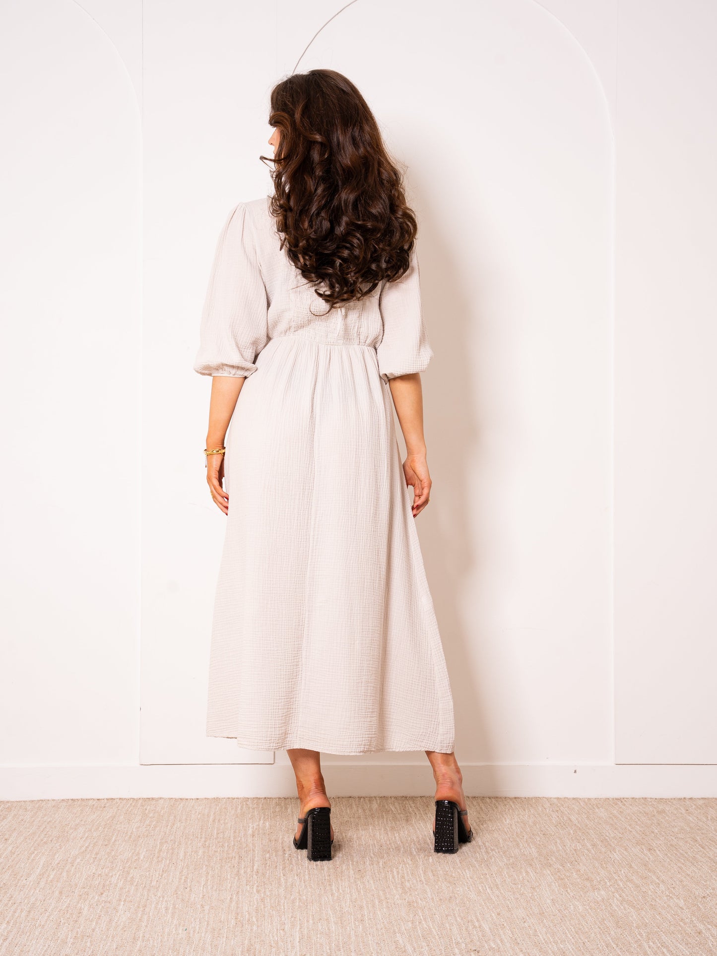 Musselin Midikleid Milos