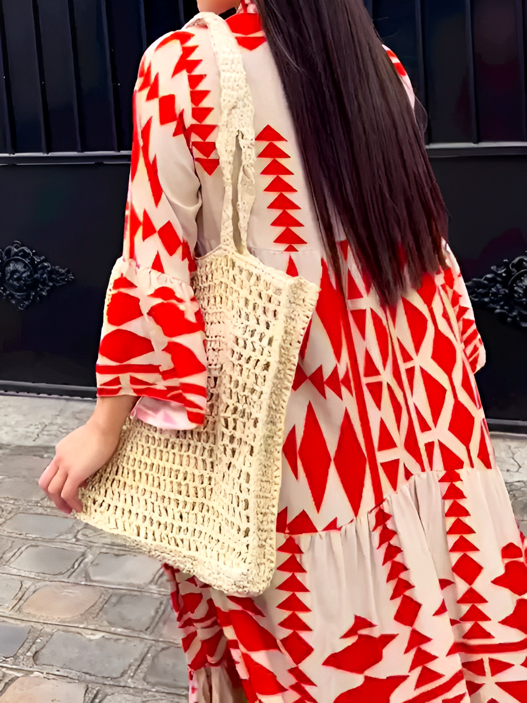 Haylee - Langes bequemes Kleid aus Polyester